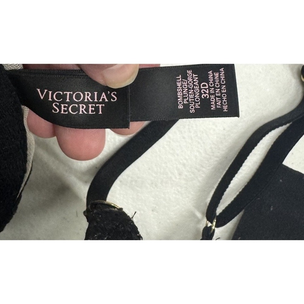 Victoria's Secret Bombshell‎ Beige Black Size 32D Add 2 Sizes - Picture 4 of 4